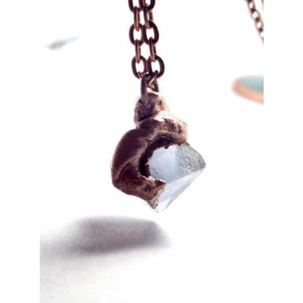 Flourite crystal necklace handmade - Picture 11 of 12